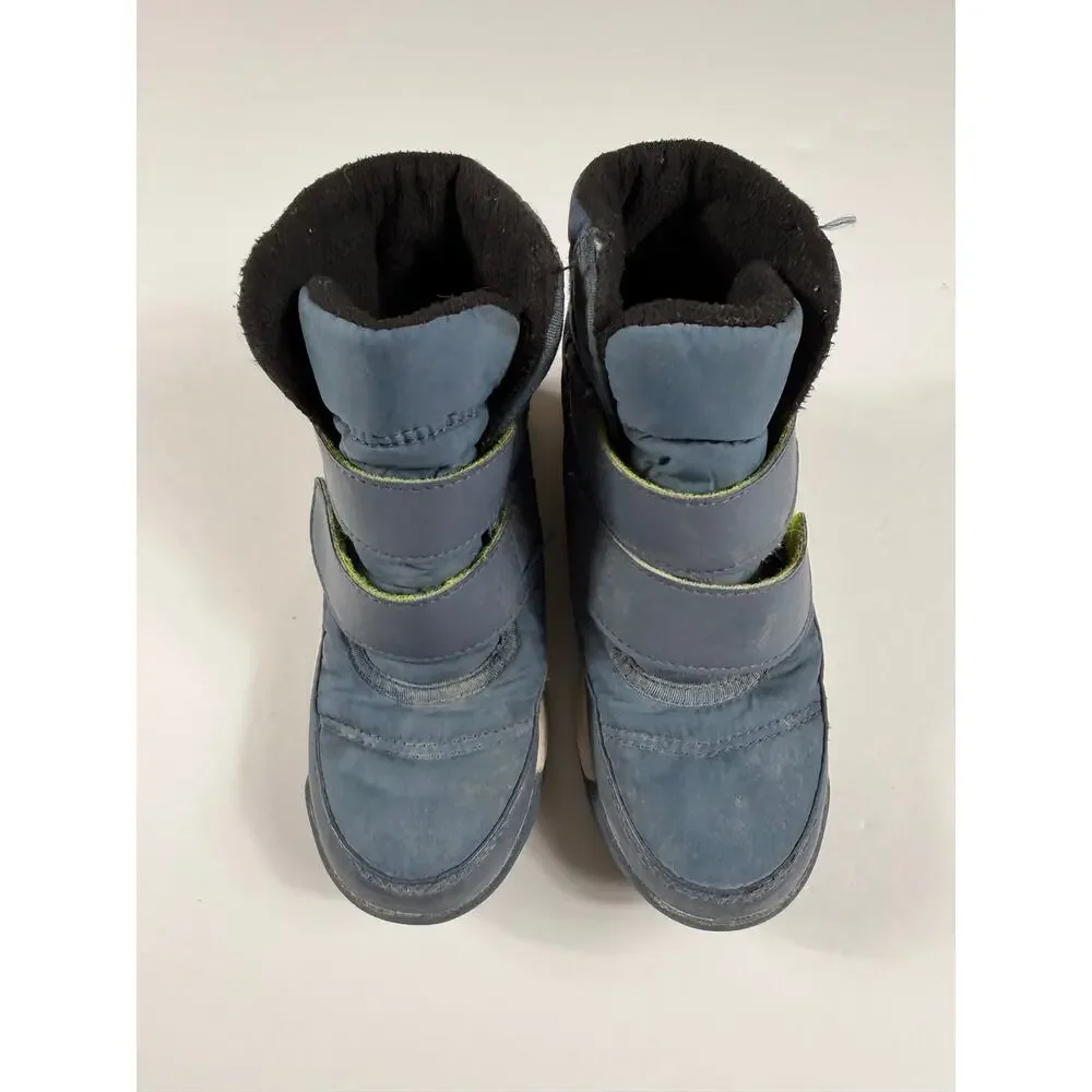 Sorel Whitney II Strap Waterproof Winter Boots Kids Size 11 Nocturnal Blue